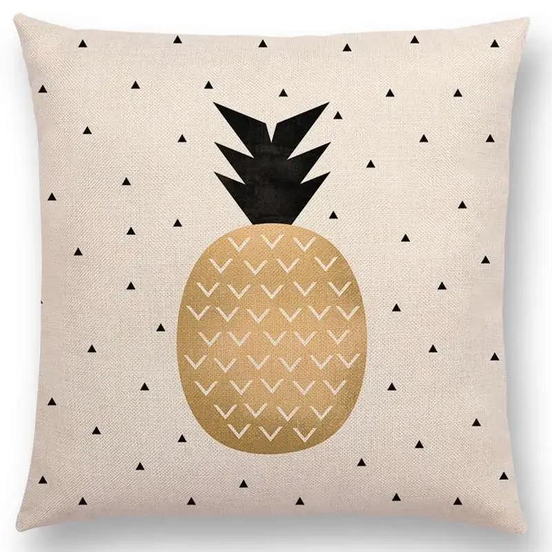 Последние милые счастливые кактусы, симпатичные ананасы, красочные мороженые, драгоценные агаты, принты, чехол для подушки для автомобиля, диванная наволочка