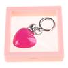 Stylish Keychain with Large Heart Pendant Dainty Heart Keyring Stylish Key Chain Delicate Decoration for Keys and Bags