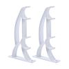 Fits 25mm Drape Rod Double Rod Holder Curtain Pole Bracket Heavy Duty Window-Dressing Hardware Metal Aluminum Alloy