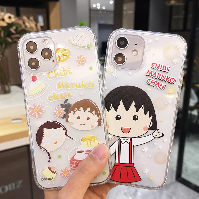Чехол для мобильного телефона Cherry Maruko iPhone12 подходит для 12promax мультяшный Apple XS женский 11 силиконовый мягкий чехол.