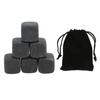 Basalt Whiskey Stones Set with Storage Bag for Whiskey Cognac Wine Beverage Reusable Chilling