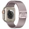 Watch Band For Apple Watch Series 10 9 8 7 SE 6 5 4 3 2 1 42mm 41mm 40mm 38mm Parachute Buckle Milanese Stainless Steel Strap
