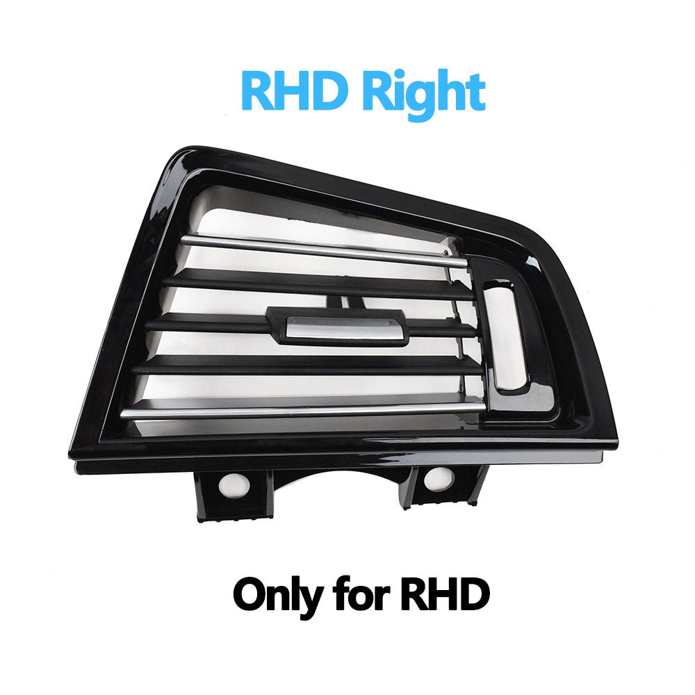 LHD RHD Piano Black Front Air Vents AC Outlet Panel Chrome For BMW 5 Series F10 F11 F18 520i 523i 525i 528i