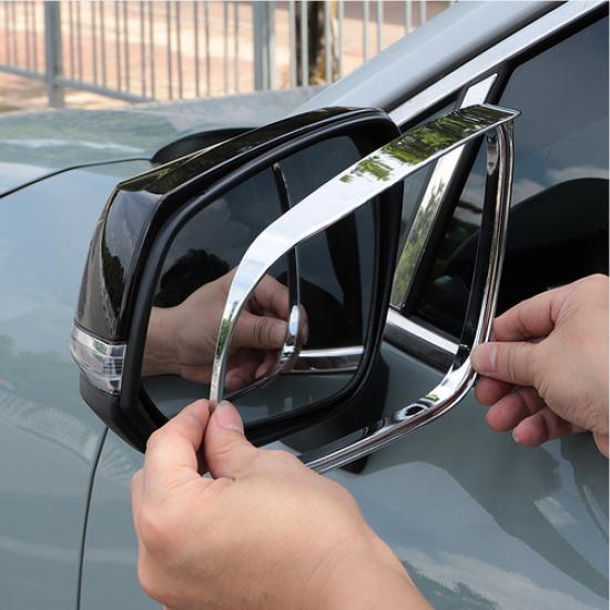 For Toyota Highlander 2015- Chrome Rearview Mirror Rain Eyebrow Cover