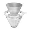 Paperless Stainless Steel Coffee Filter Dripper, Conical, Stainless Steel, Reusable Mesh Filter, Stylish Coffee Dripper for Hand Drip Coffee