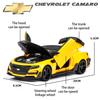 Масштаб 1/24 Camaro, литая под давлением модель автомобиля, игрушечный автомобиль с откатным механизмом, звуком и светом для детей, коллекция подарков для мальчиков и девочек