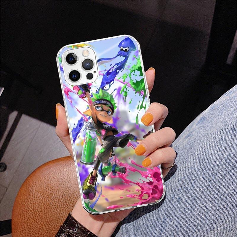 Game S-Splatoons Phone Case For iPhone 13 12 Mini 11 Pro Max XS XR X SE 7 8 Plus 5S 5 6S 6 Gift Print Cover Fundas