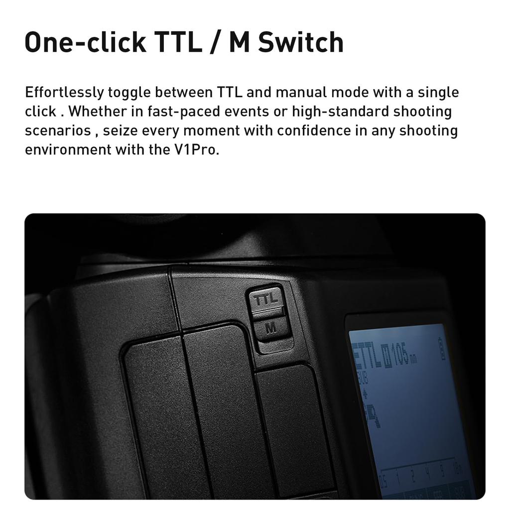 Вспышка Godox V1 pro TTL для камеры Godox HSS 76Ws с круглой головкой Speedlight V1pro-S Sony, обновление V1-S, 2.4G 1/8000s Li-ion