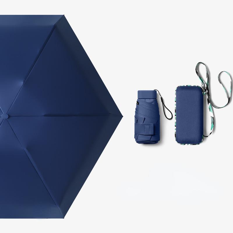 Portable Umbrella Sun Rain Women Lightweight Folding Sun Umbrella Mini Umbrella Small Size Easily Store Parasol