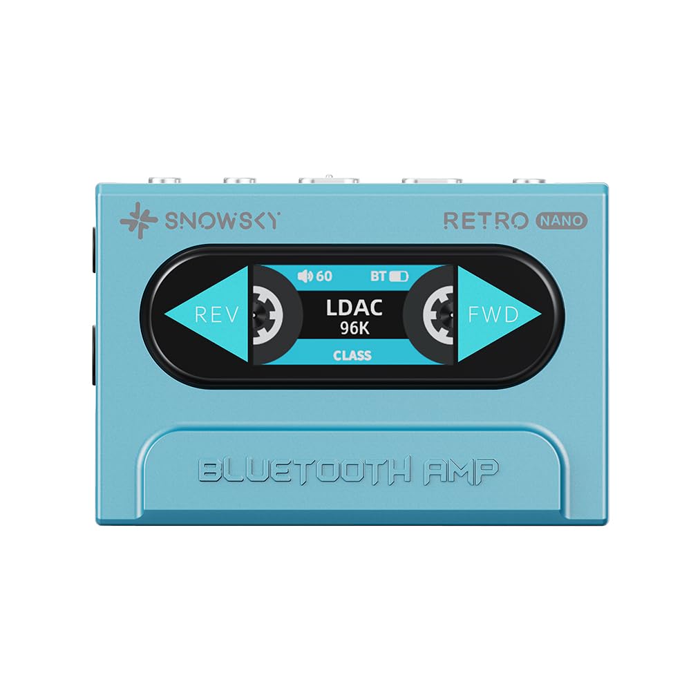 FIIO Snowsky RETRO NANO Blue FIO-SSRETRONANO-L [Ships from an Authorized Japanese Retailer, Includes Serial Number] Portable Bluetooth Amplifier