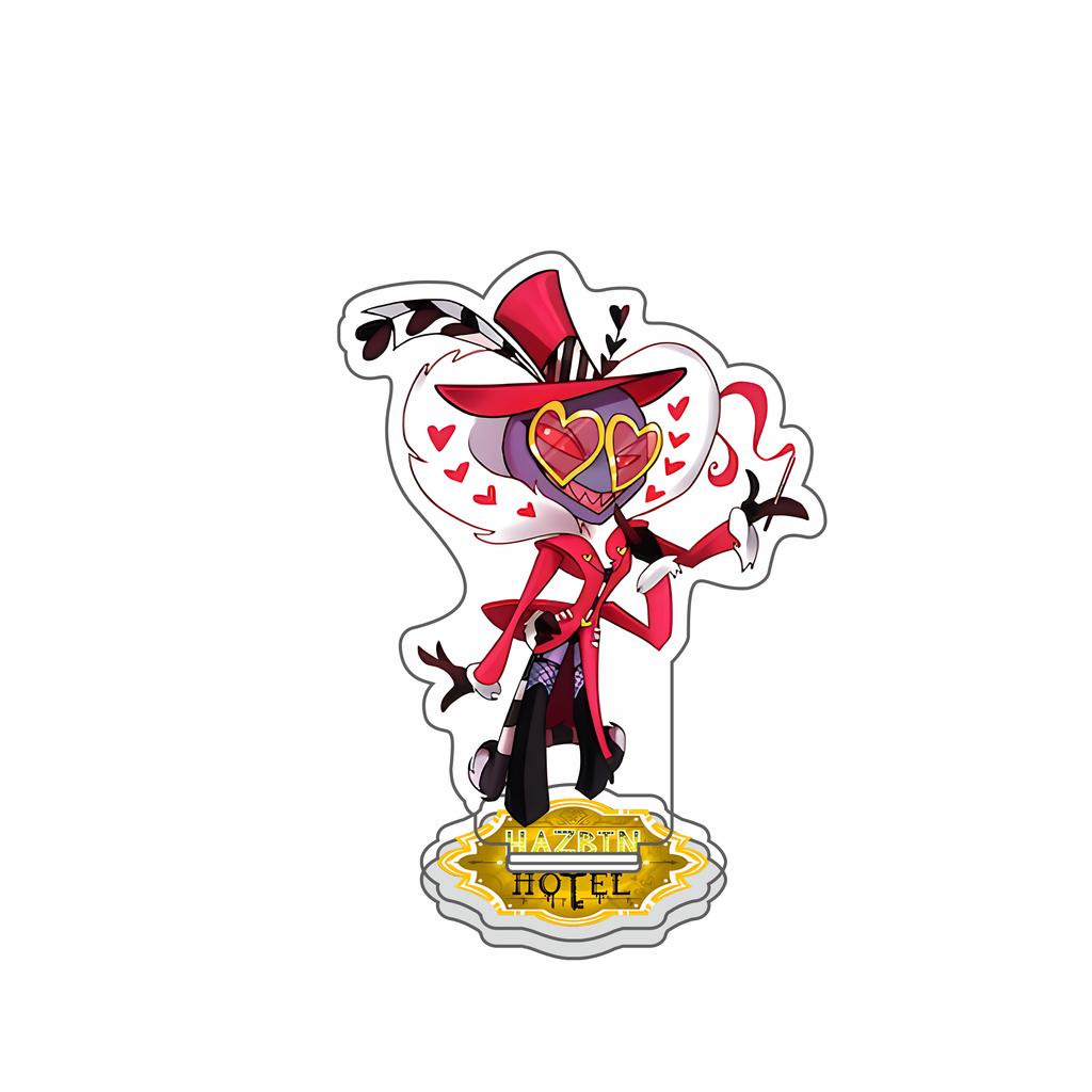 Аниме Фигурка Hazbin Hotel Чарли Морнингстар Вагги Аластор Акриловая подставка для фигурки Настольное украшение Фестивальный брелок