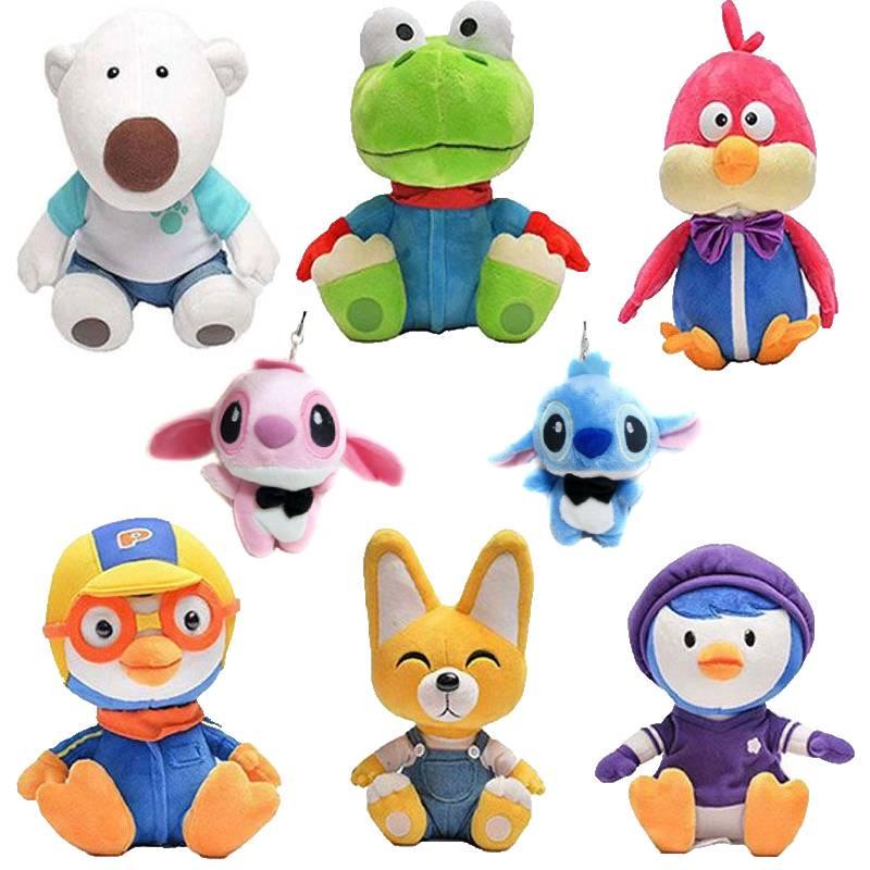 Cute Pororo Little Penguin Plush Toy Doll For Kids Soft Stuffed Anime Cartoon Character