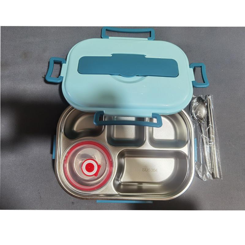 Food Storage Container Dinnerware Stainless Steel Lunch Box Portable Bento Box Food Storage Student