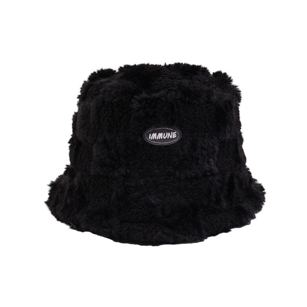 Утепленная берберская флисовая шляпа рыбака, плюшевая овечья шляпа в клетку, повседневная шляпа для девочек