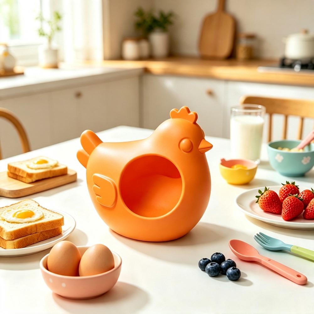 Exquisite 3D Printed Egg Box Cartoon Chick Egg Dispenser Tabletop Decoration
