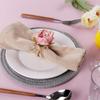 Elegant Simulation Rose Napkin Rings Romance Artificial Plant Napkin Holder Home Decoration