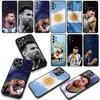 Флаг Аргентины Футбол Номер 10 Чемпион для Samsung Galaxy A36 A17 A26 A07 A35 A54 A53 A13 A33 A34 S20 S21 FE S10 Plus Чехол