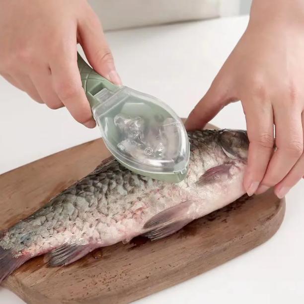 Plastic Fish Scales Scraper Fish Skin Brush Scraping Fishing Scale Brush Graters Remove Fish Knife Cleaning Peeler Scaler Scraper