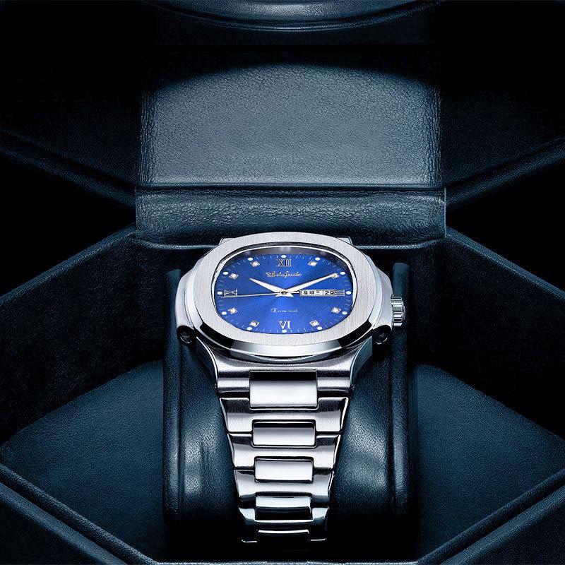 Мужские кварцевые часы Elifida Nautilus с застежкой-бабочкой