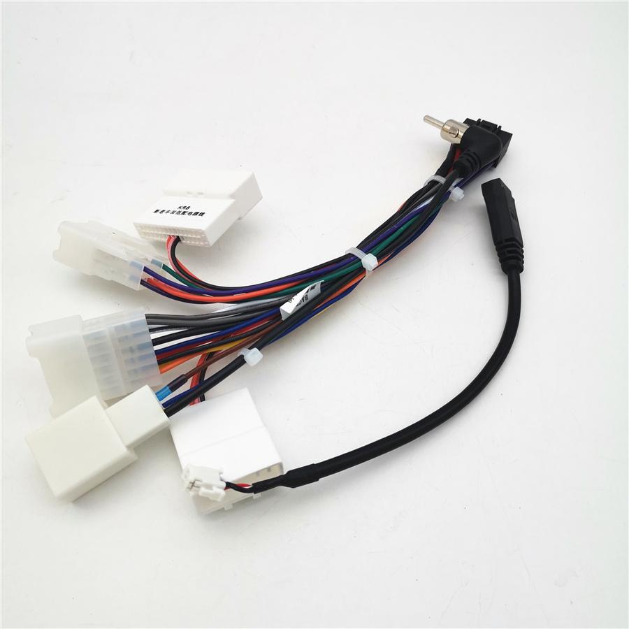 Для Toyota Радио Аудио 16-контактный Разъем Жгута Проводов с 4-контактным USB Кабелем Адаптером