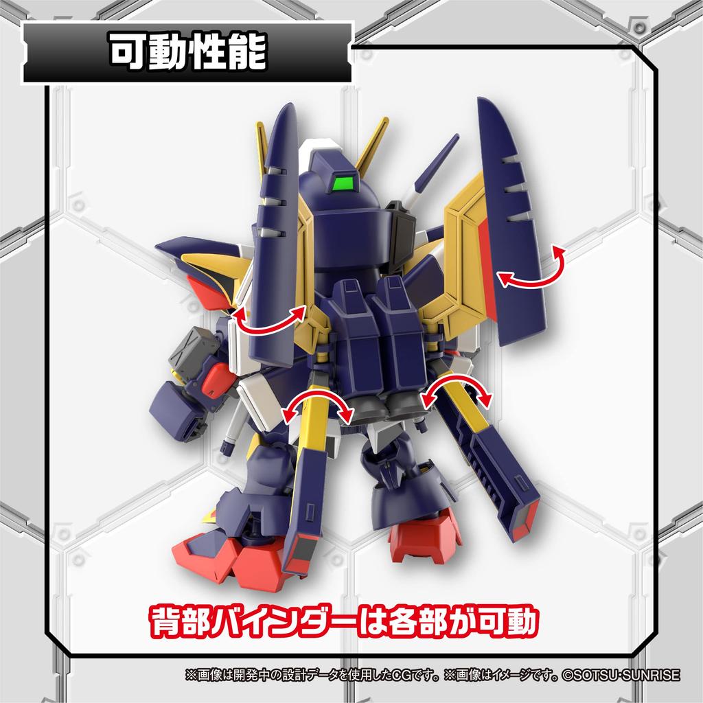 SD Gundam Cross Silhouette SD Gundam G Generation Tornado Gundam Pre-Colored Plastic Model