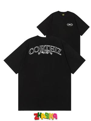 Свободная хлопковая футболка CORTEIZ Cortez с принтом