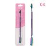 Cuticle Pusher Remover Spoon Cut Stainless Steel Decors Pedicure Nail Art Tool