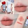 SHAQINUO Velvet Matte Lip Mud Soft Mist Mousse Lip Glaze Apple Long-lasting Non-sticky Makeup Cosmetics Lipstick