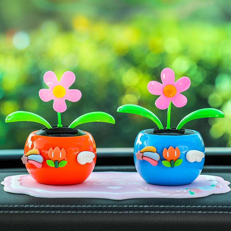 Качающийся подсолнух - Автомобильное украшение - Устойчивая к высоким температурам отделка салона