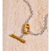 82cm 316L Stainless Steel Chain Toggle-Clasps Long Distinctive Necklace Stain Less Metal Waterproof Jewelry