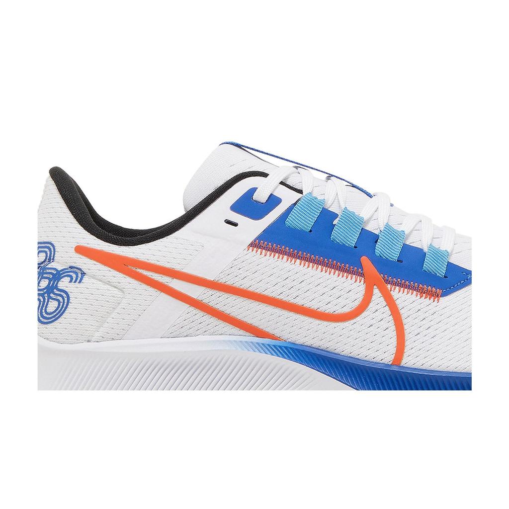 Nike Air Zoom Pegasus 38 'White Game Royal' (Unisex) White / Game Royal / University Blue / Rush Orange Running Shoes DQ8575 100