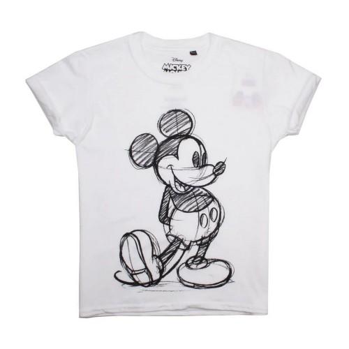 Disney Girls Mickey Mouse Sketch T-Shirt