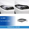 For BMW 5 Series F10 2010-2016 Accessories Car Black Plastic Lamp Brow Cover Trim Sticker Modification Decoration