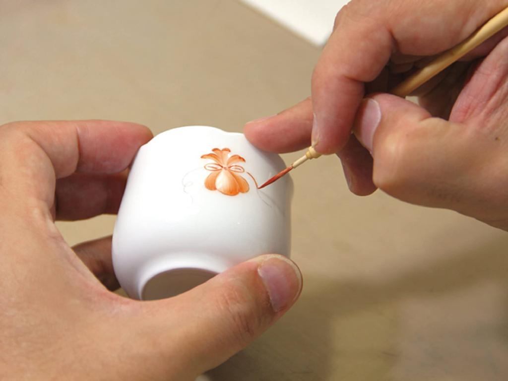 Okura Touen [Hand-painted] Treasure Drawstring Bag Sake Cup, Approx. 95cc, Made In Japan, 12CCN/C302