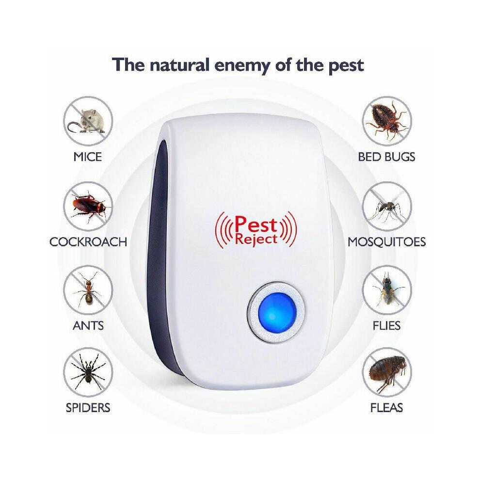 6Pcs Electronic Ultrasonic Pest Repeller Cockroach Pet Reject UK Plug (Répulsif électronique à ultrasons pour animaux de compagnie)
