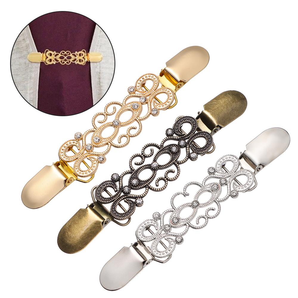 Trendy Shirt Collar New Retro Cardigan Clip Duck Clip Clasps Sweater Blouse Pin Shawl Brooch