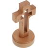 Деревянный крест Святой крест настольный крест с основанием стоячий Иисус Христос католический настенный крест для домашнего декора рождественской вечеринки