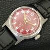 ВИНТАЖНЫЕ ЧАСЫ С РУЧНЫМ ЗАВОДОМ WEST END WATCH CO SWISS BOY С КРАСНЫМ ЦИФЕРБЛАТОМ a703798-1