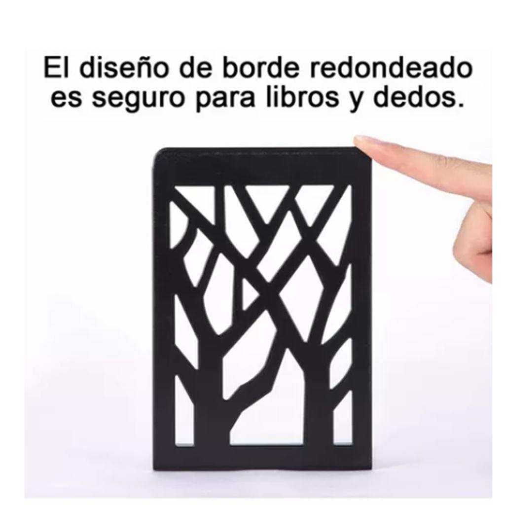 2 пары ретро-подставки для книг в виде дерева, черные декоративные износостойкие подставки для книг для школы