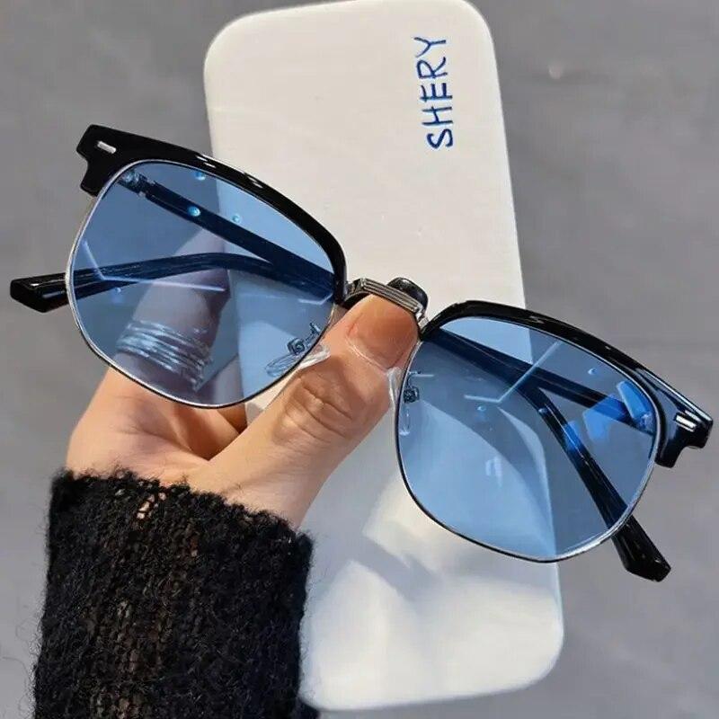 Модные модные солнцезащитные очки с блокировкой синего света, очки по рецепту, женские фотохромные очки для близорукости, очки для близорукости от 0 до -4,0