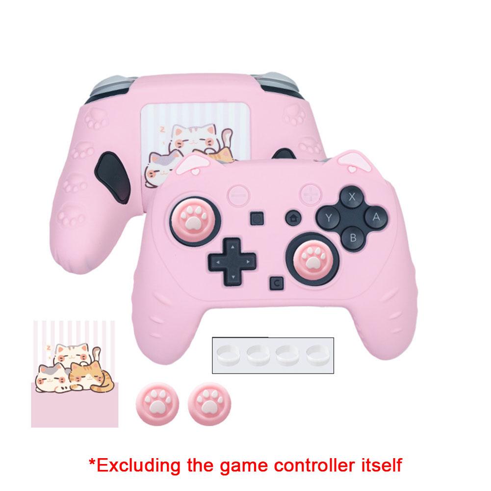Cat Paw Silicone Soft Shell Gamepad Sticker Skin For Switch 2 Pro/NS2 Pro Game Controller Case Thumb Stick Grip Cap Cover