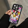 Япония Tokidokis Для iPhone 17 16 15 14 13 12 11 Pro Max Plus Черный Полное Покрытие Мягкий Фунда Силиконовый Чехол