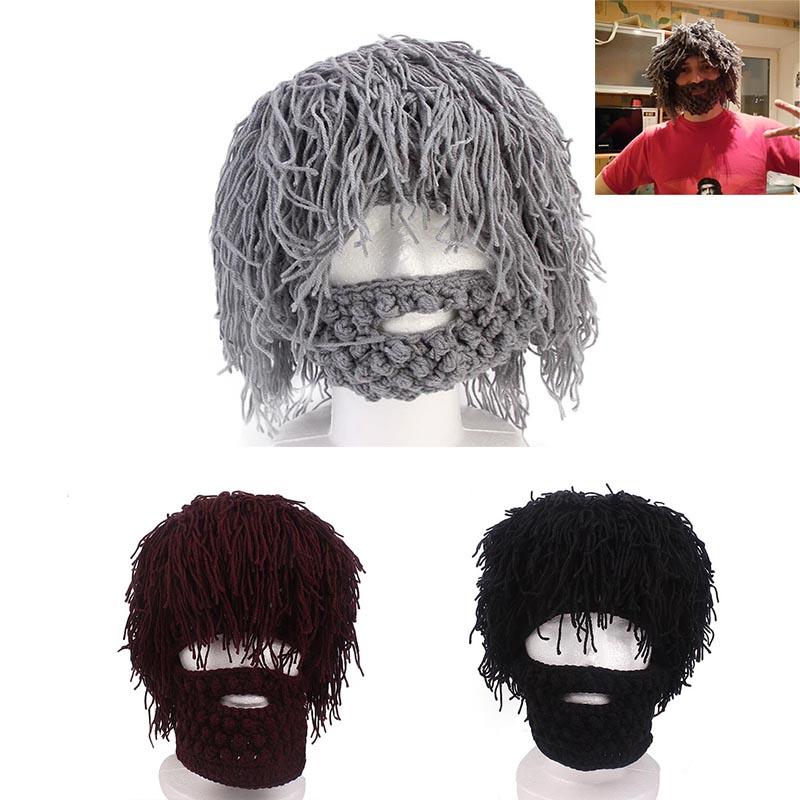Quality Mens Wig Beard Hats Beanies For Warmth And Style In Any Winter Activity**