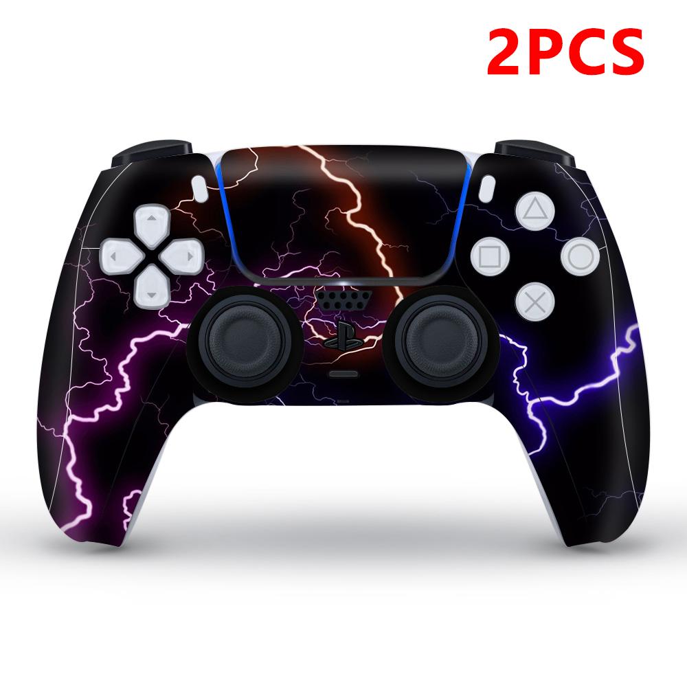 2 шт. Наклейка на кожу Виниловая наклейка Для геймпада PS5 Для консоли PS5/Pro/Slim Защитный чехол Для аксессуаров PS5