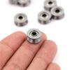 10Pcs Hcs Deep V Groove Sealed Guide Line Track Pulley Ball Bearing 3*12*4Mm