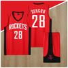 Basketball Jersey Set Rockets Team Quick Dry Sportswear Men