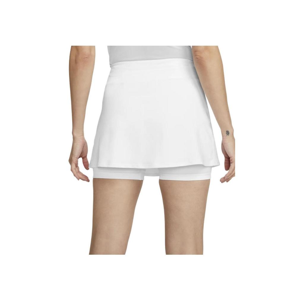 Nike Dri-FIT Твердые дышащие быстросохнущие теннисные шорты трапециевидного силуэта женские плавки белые DH9780-100