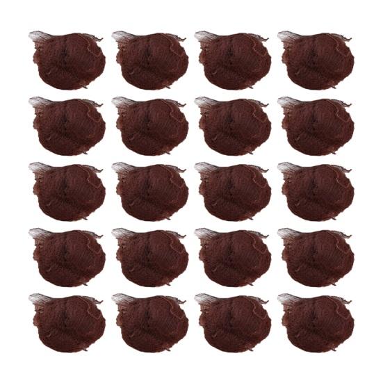 20 шт., сетка для волос «балетные булочки», 5 мм, невидимая дышащая эластичная нейлоновая ткань для женщин и девочек, стюардесса, медсестра, персонал банка, заколка для волос с эластичным краем, сетчатая крышка