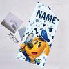 1pc Sheriff Labrador1 Beach Towel with Custom Name, Beach/Swimming/Bath/Picnic/Camping Towel, Suitable for Seaside Beaches
