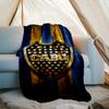 1PC Boca Football Club Printed Soft Flannel Blanket Throw for Adult Bedroom Living Room Sofa Camping Travel Fan gifts Christmas Gifts